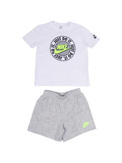 Nike logo-print cotton shirt and shorts set