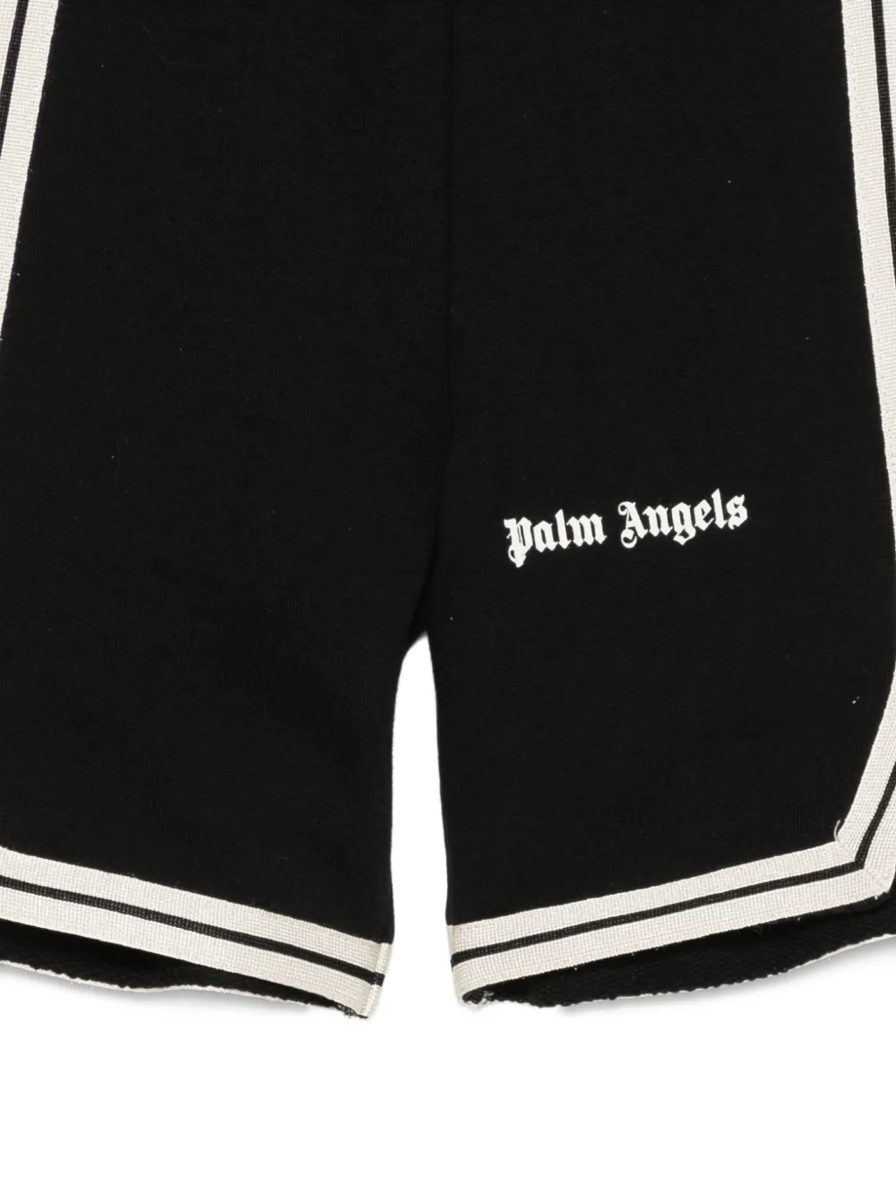 Palm Angels Kids Shorts met logostreep Zwart