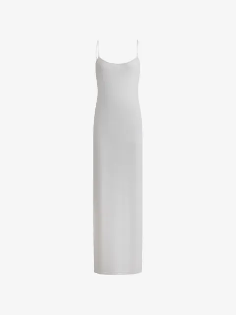 12 STOREEZ slip dress largo de tejido fino