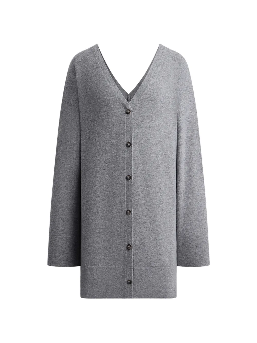 12 STOREEZ Cardigan con scollo a V - Grigio