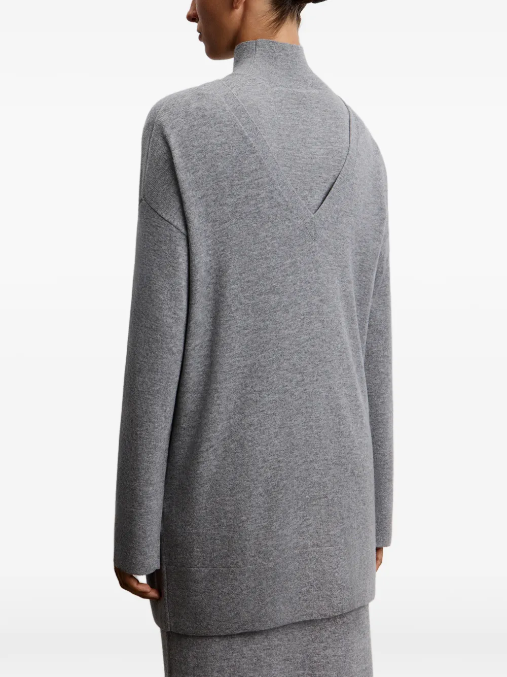 12 STOREEZ Vest met V-hals Grijs