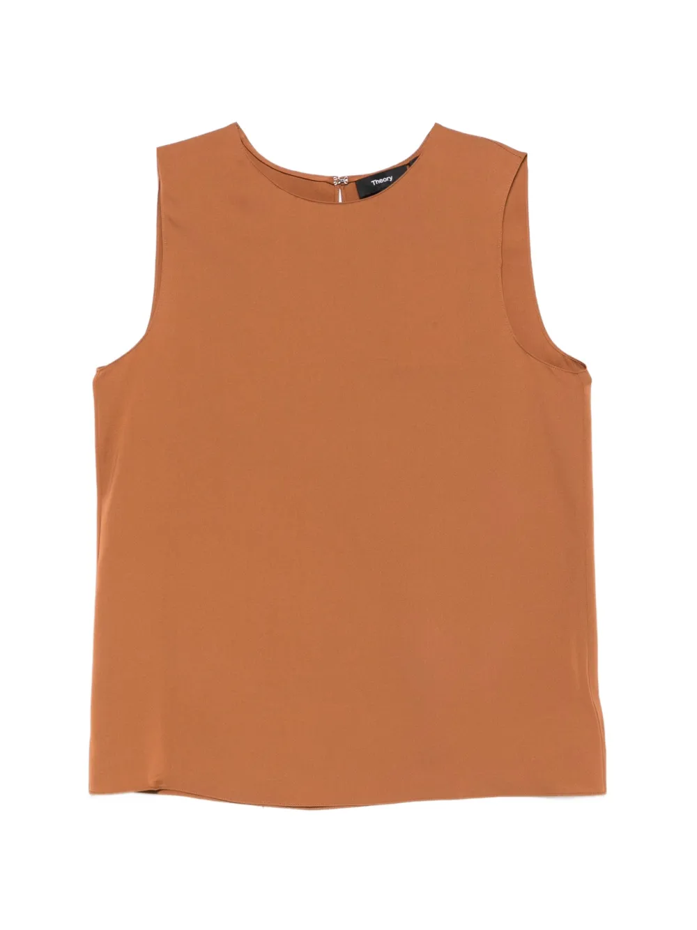Theory sleeveless round-neck blouse - Marrone