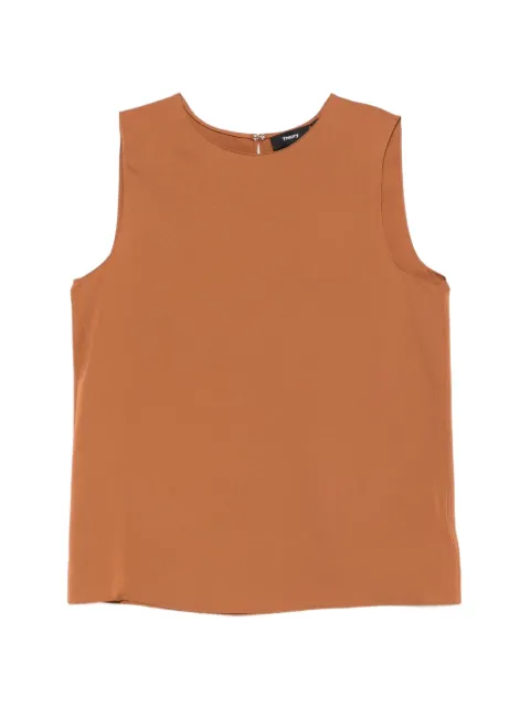 Theory sleeveless round-neck blouse