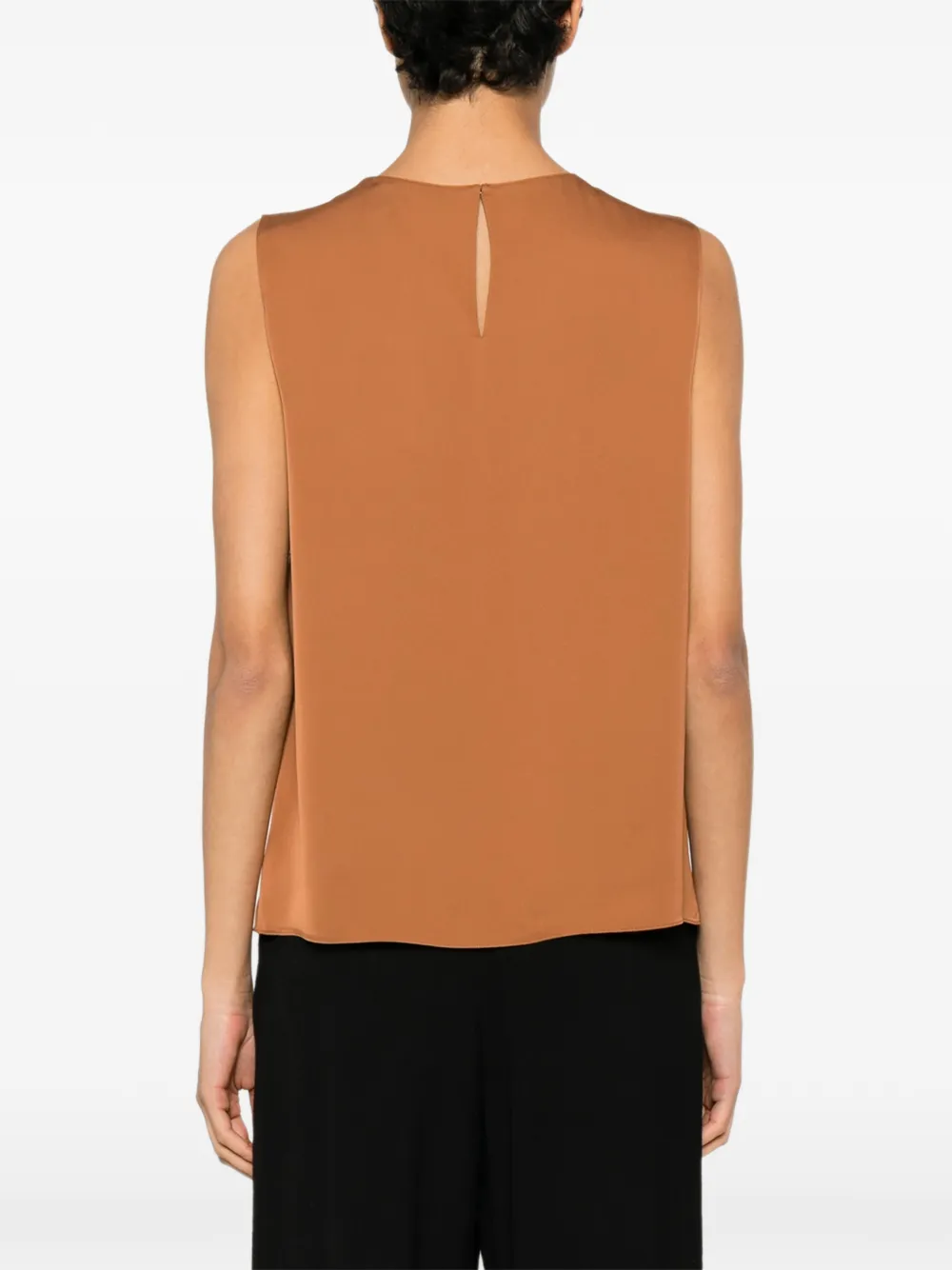 Theory Blouse met ronde hals Bruin