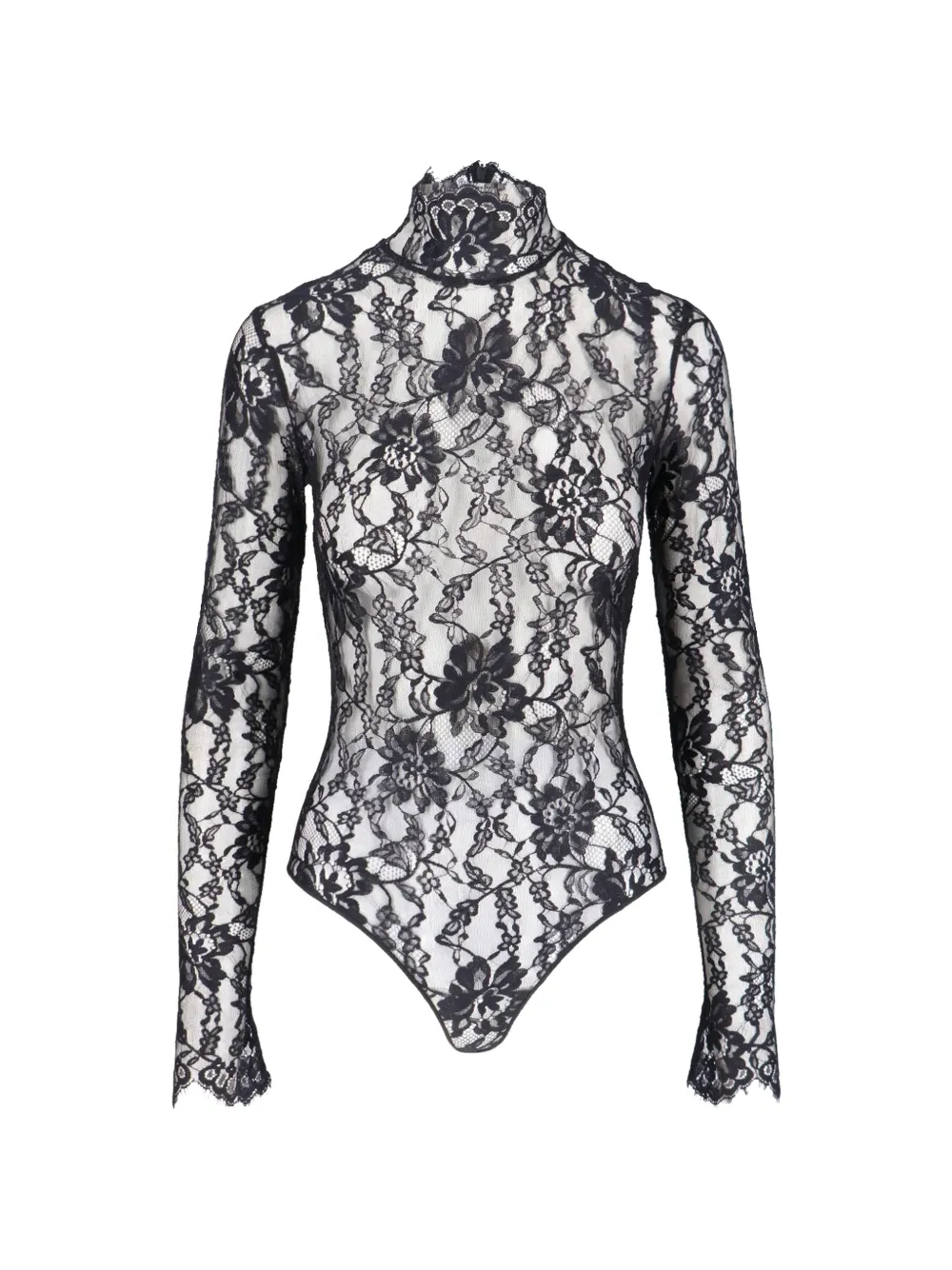 Valentino Garavani lace long-sleeves bodysuit - Nero