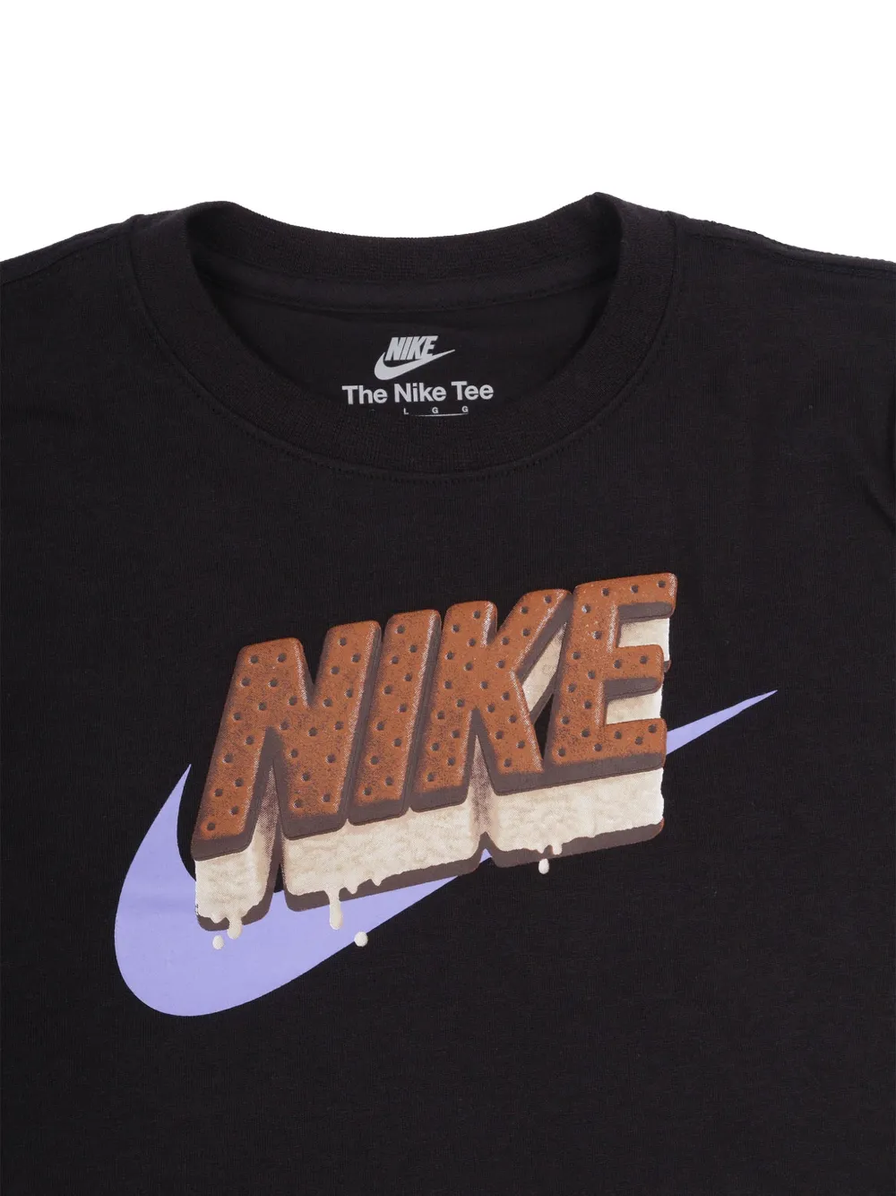 Nike T-shirt met grafische print Zwart