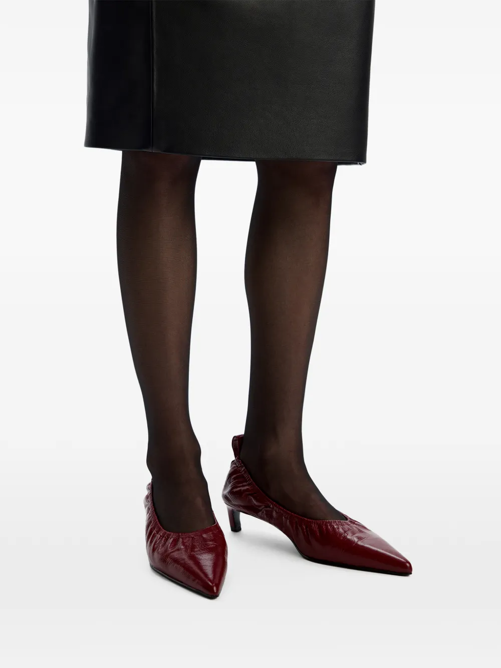12 STOREEZ Leren pumps Rood