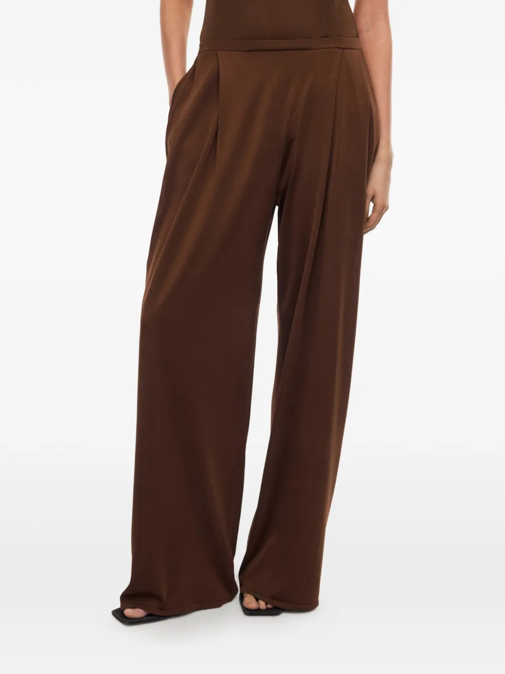 12 STOREEZ Saori zijden broek Bruin