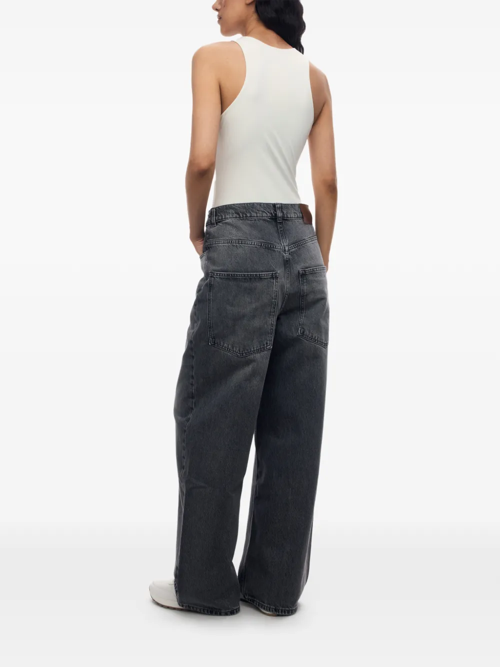 12 STOREEZ Jeans met wijde pijpen Grijs