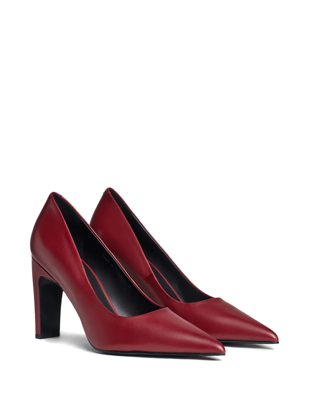 12 STOREEZ Leren pumps Rood
