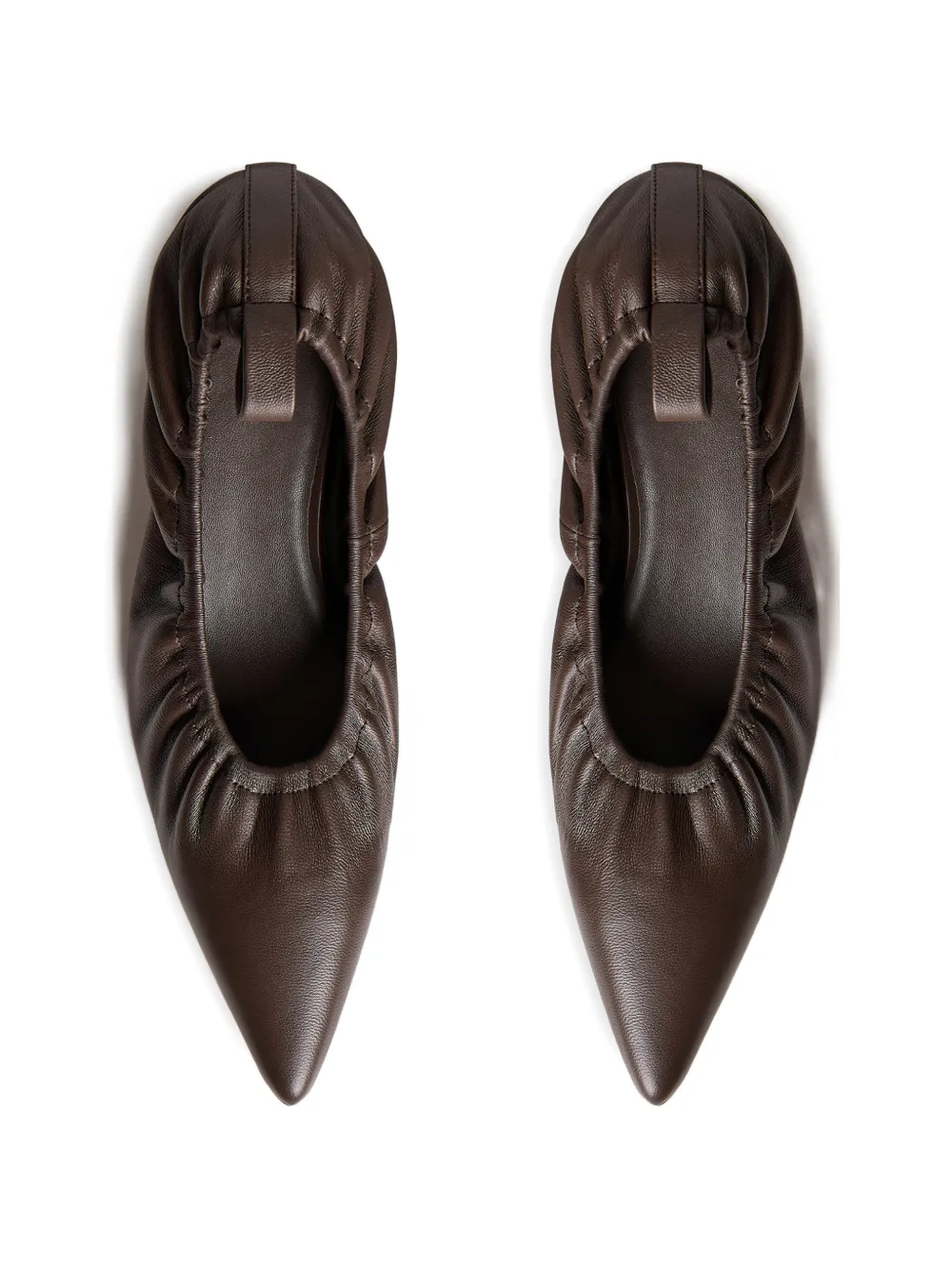 12 STOREEZ Leren pumps Bruin