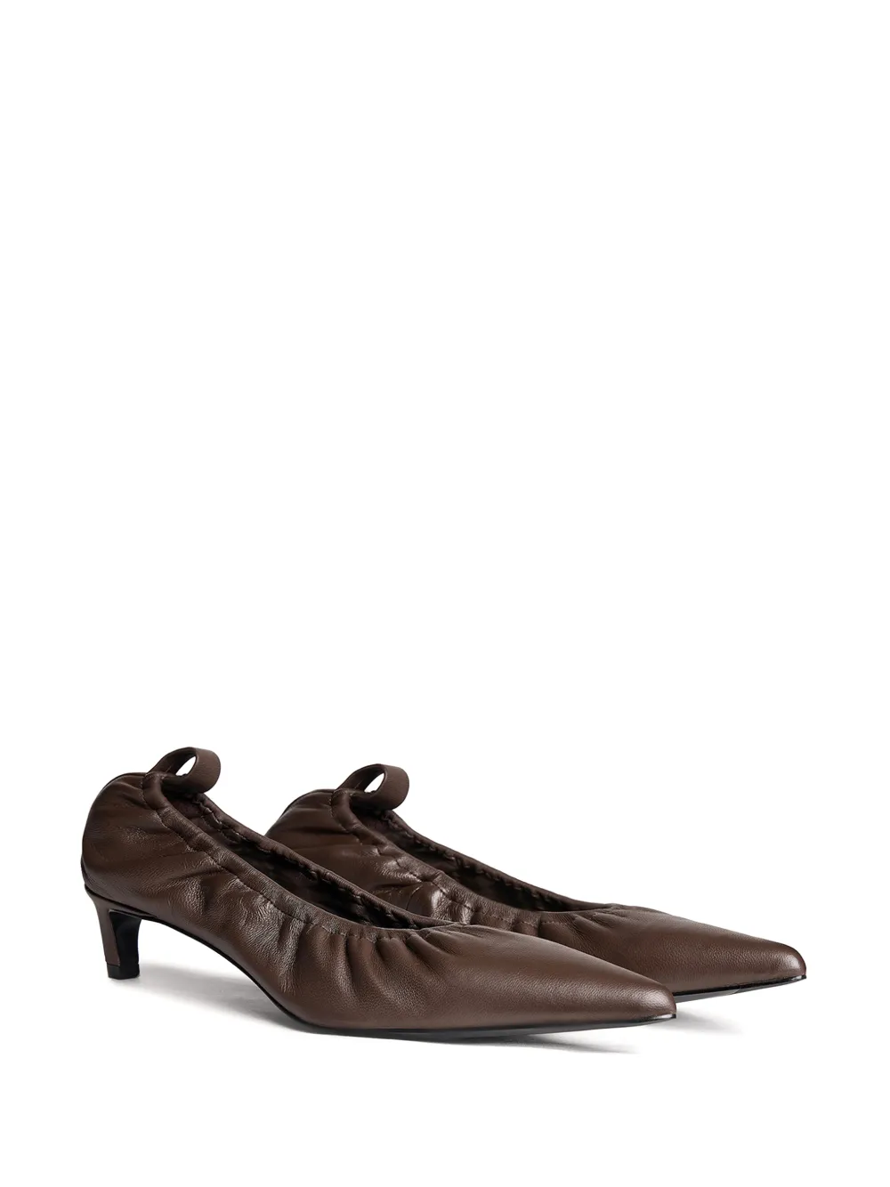 12 STOREEZ Leren pumps Bruin