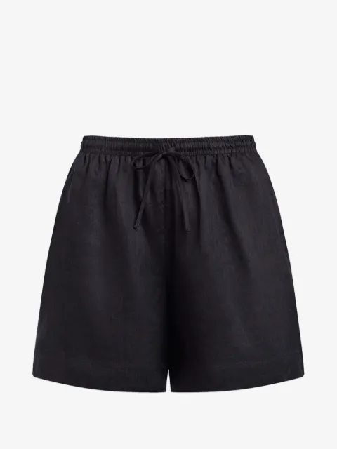 12 STOREEZ drawstring ramie shorts