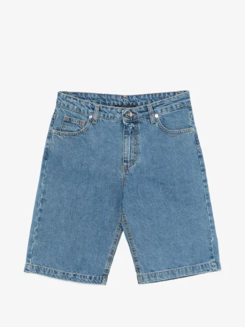 Just Cavalli contrast-stitch denim shorts