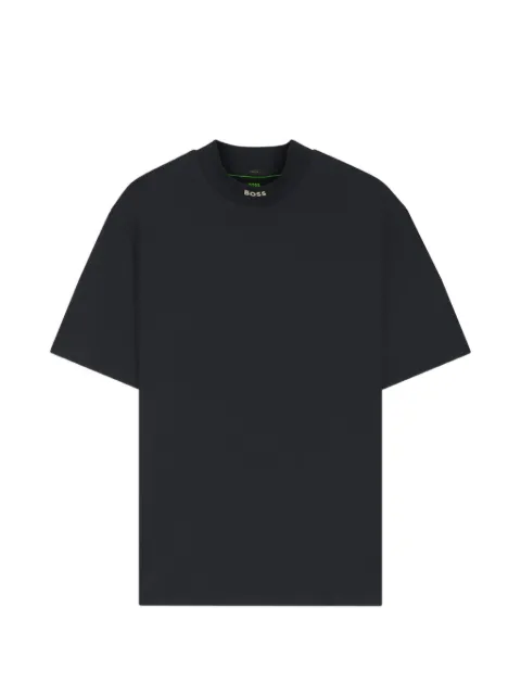 BOSS logo-collar T-shirt in stretch cotton