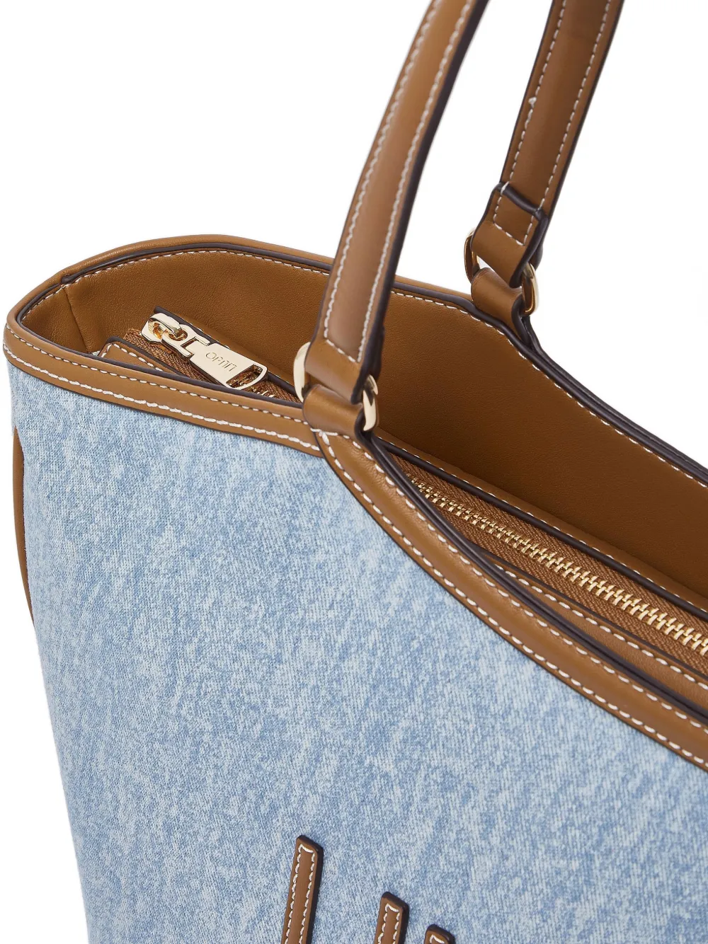 LIU JO Grote denim shopper Blauw