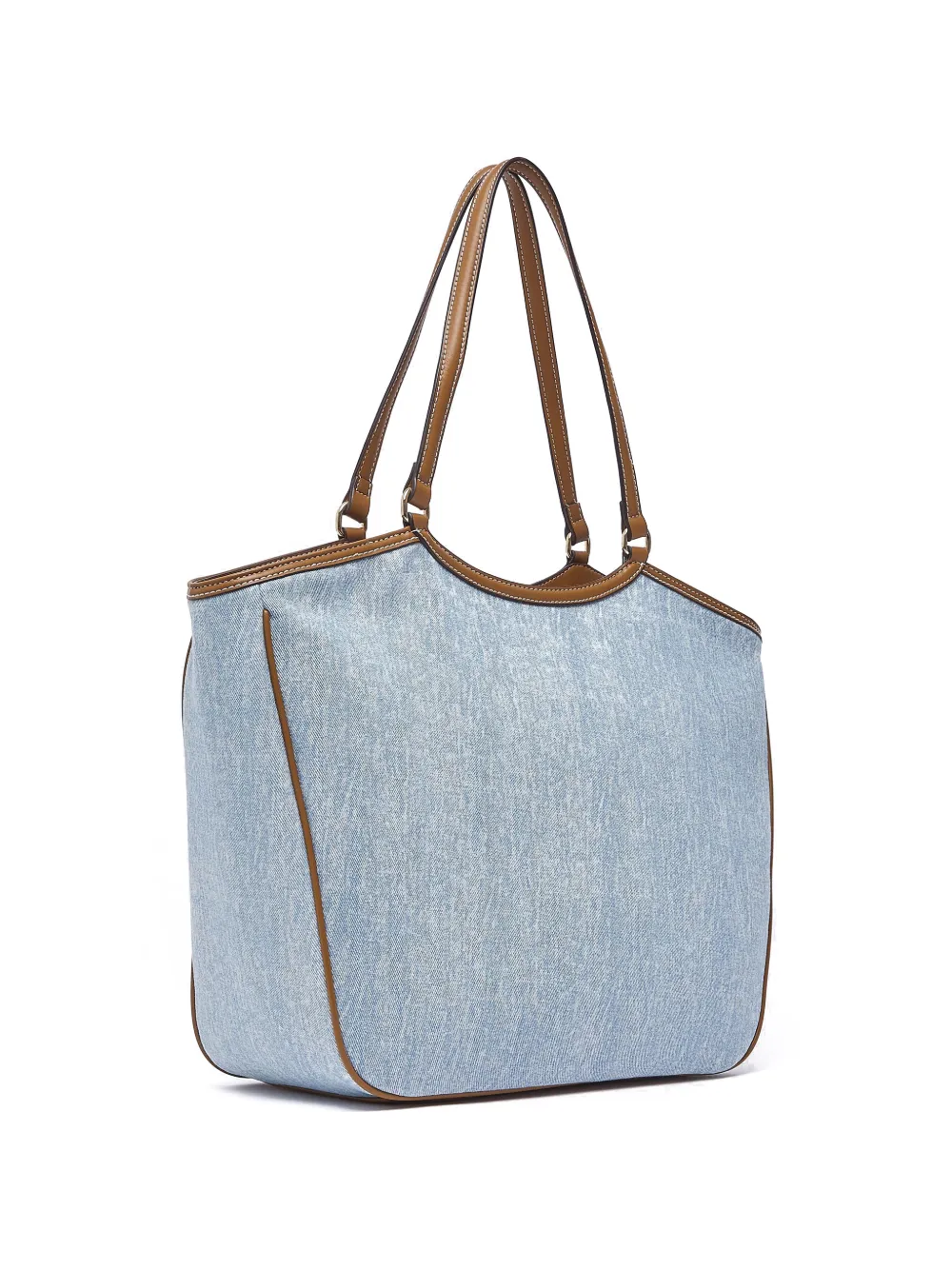 LIU JO Grote denim shopper Blauw