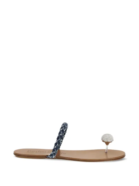 Pedro Garcia Pipa braided diamanté sandals
