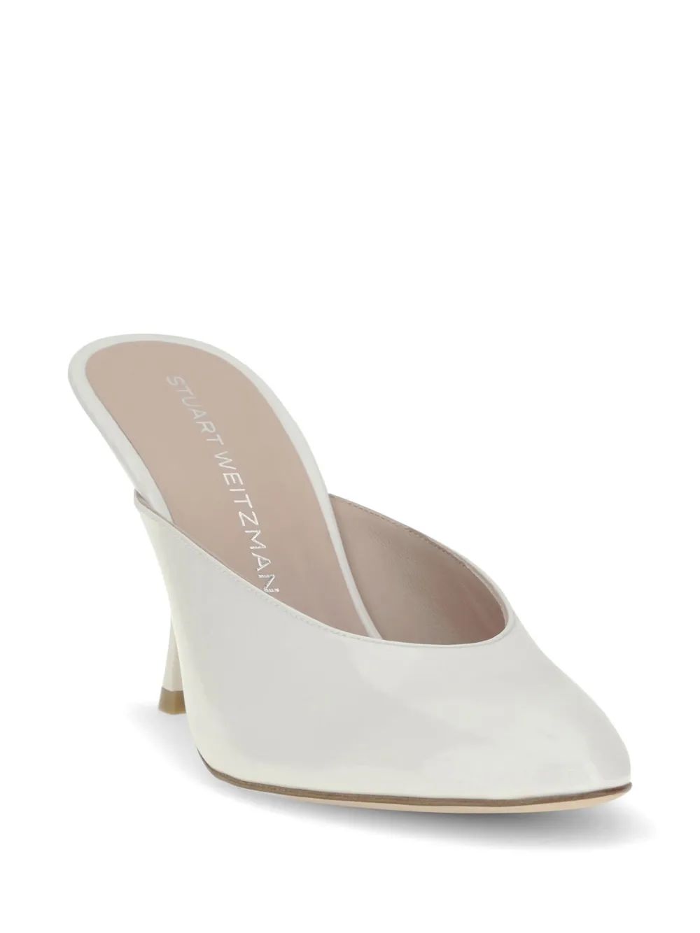 Stuart Weitzman Madison mules Wit