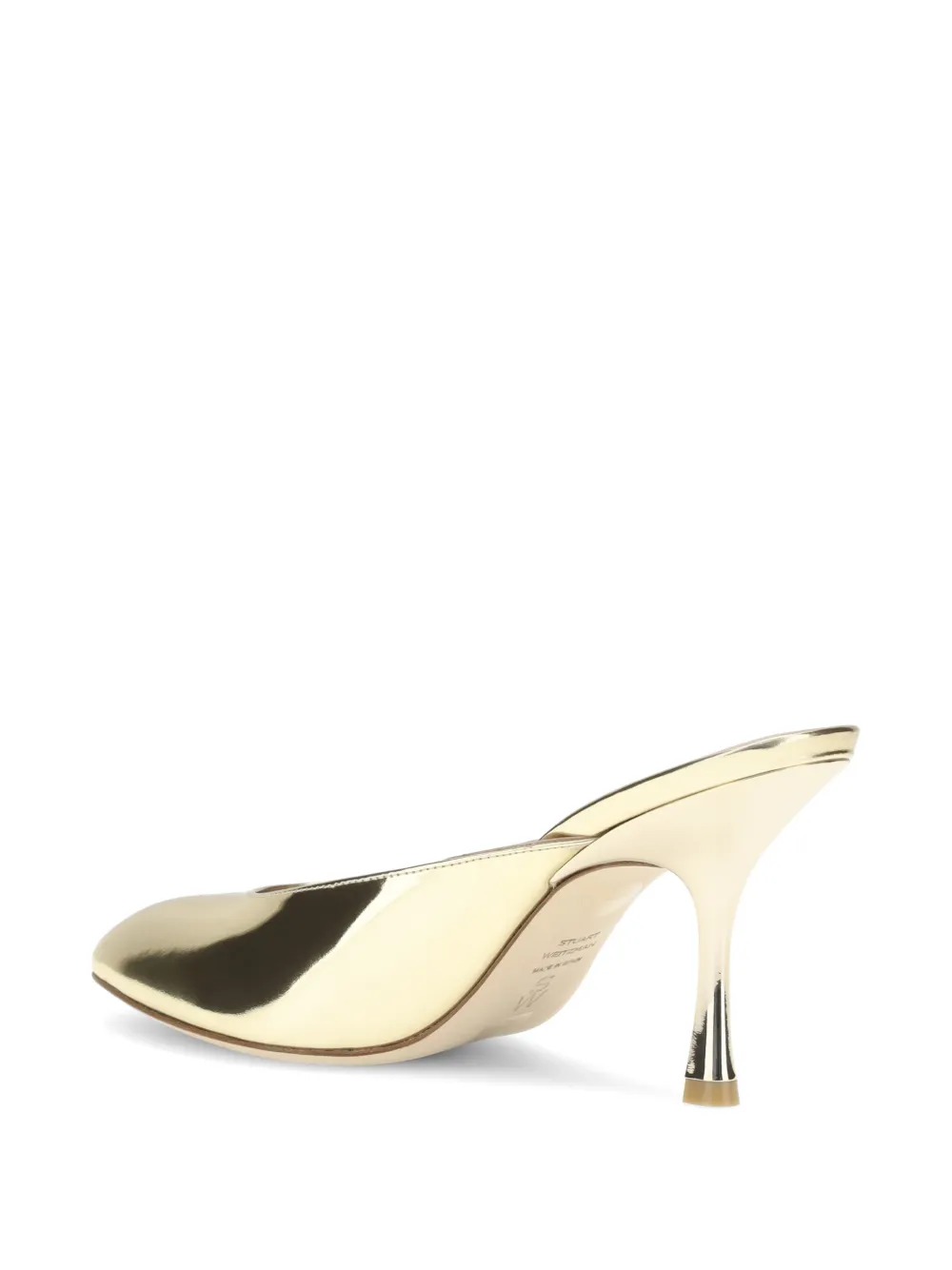 Stuart Weitzman Madison round-toe mules Goud