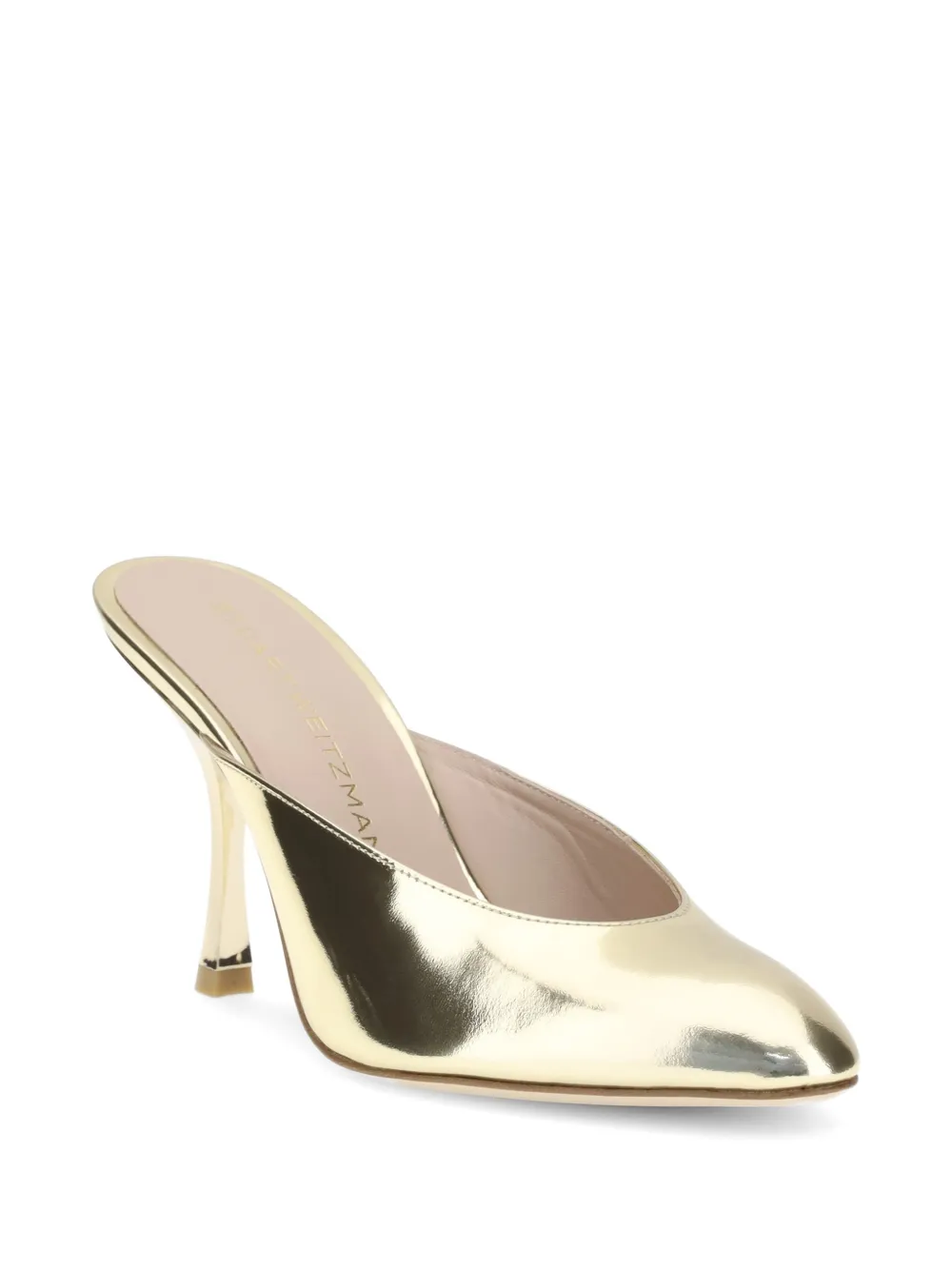 Stuart Weitzman Madison round-toe mules Goud