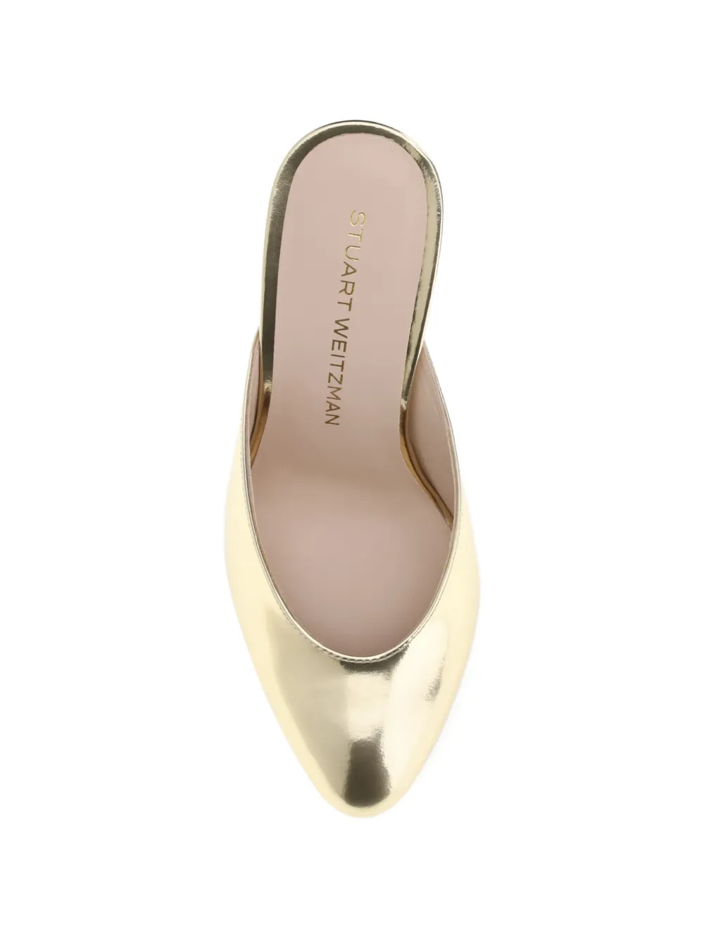 Stuart Weitzman Madison round-toe mules Goud
