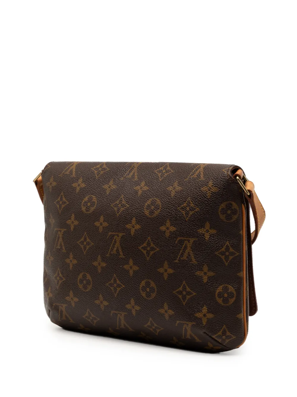  Louis Vuitton Pre-owned 2000 Monogram Musette Tango Long Strap Crossbody Bag - Brown 