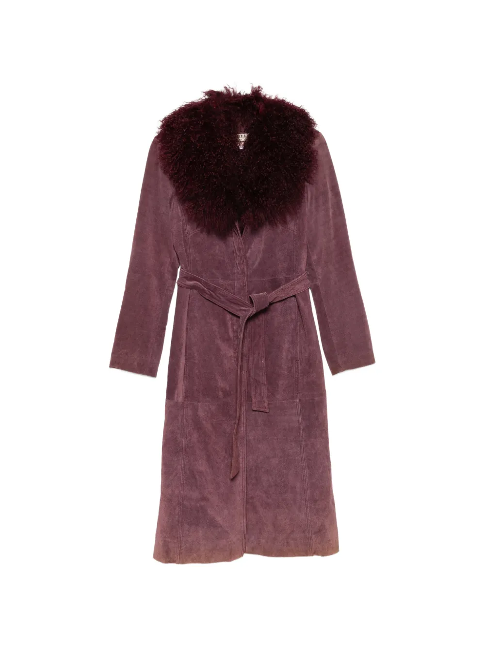 A.N.G.E.L.O. Vintage Cult 2000s buttoned belted coat - Violett