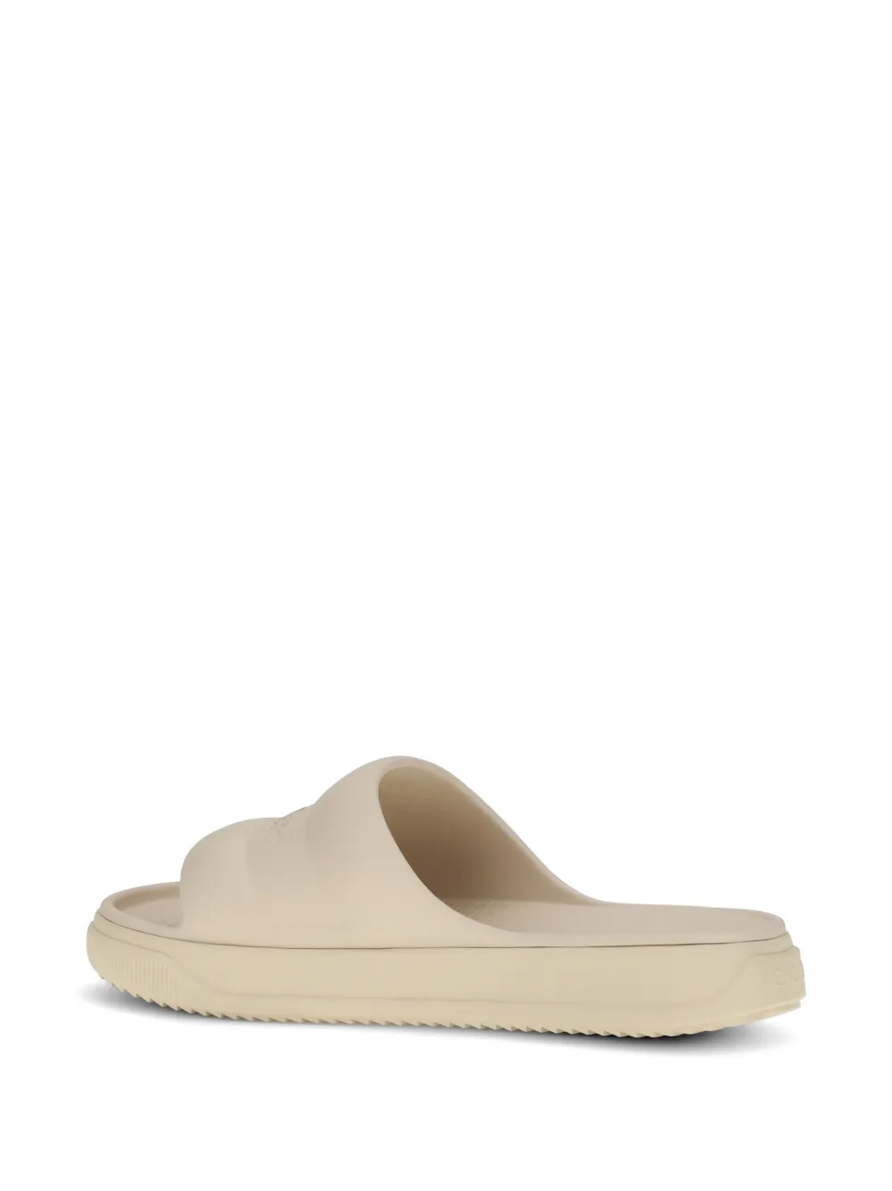 Moncler embossed-logo slides Beige