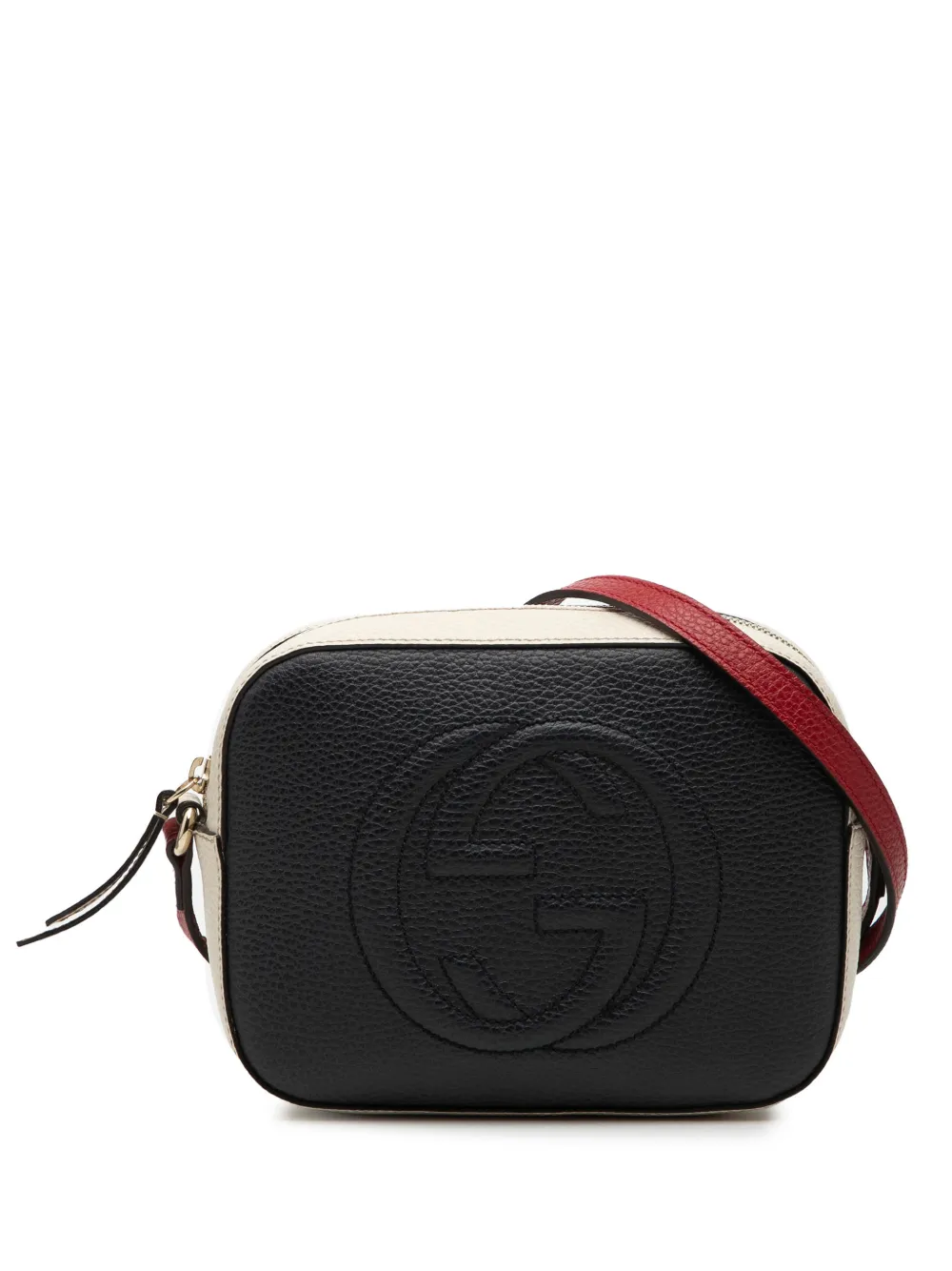 Gucci Pre-Owned 2000-2015 Small Tricolor Leather Soho Disco crossbody bag - Nero