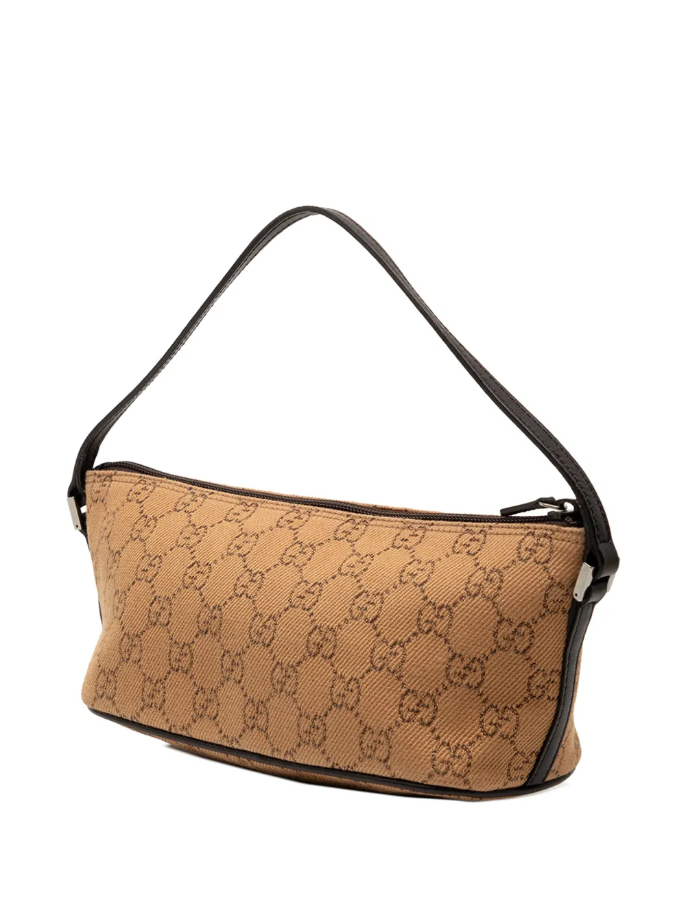  Gucci Pre-owned 2000-2015 Gg Canvas Boat Shoulder Bag - Brown 