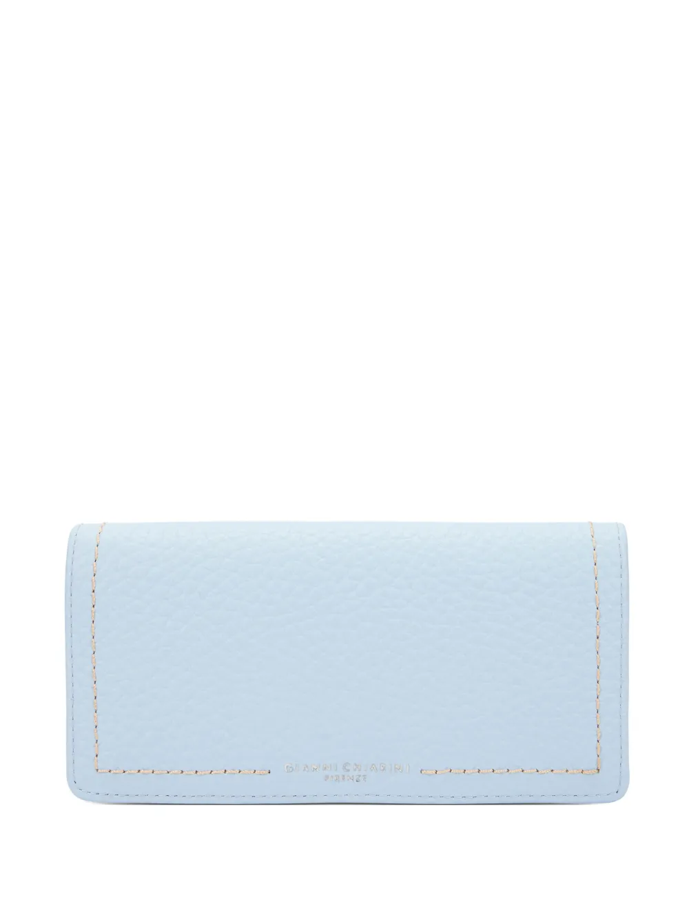 GIANNI CHIARINI Bubble topstitched wallet - Blu