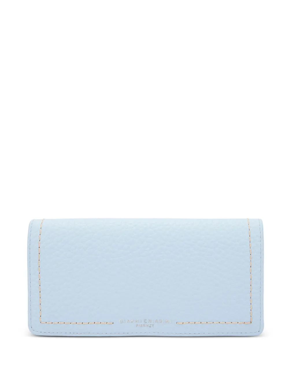 GIANNI CHIARINI Bubble topstitched wallet - Blu