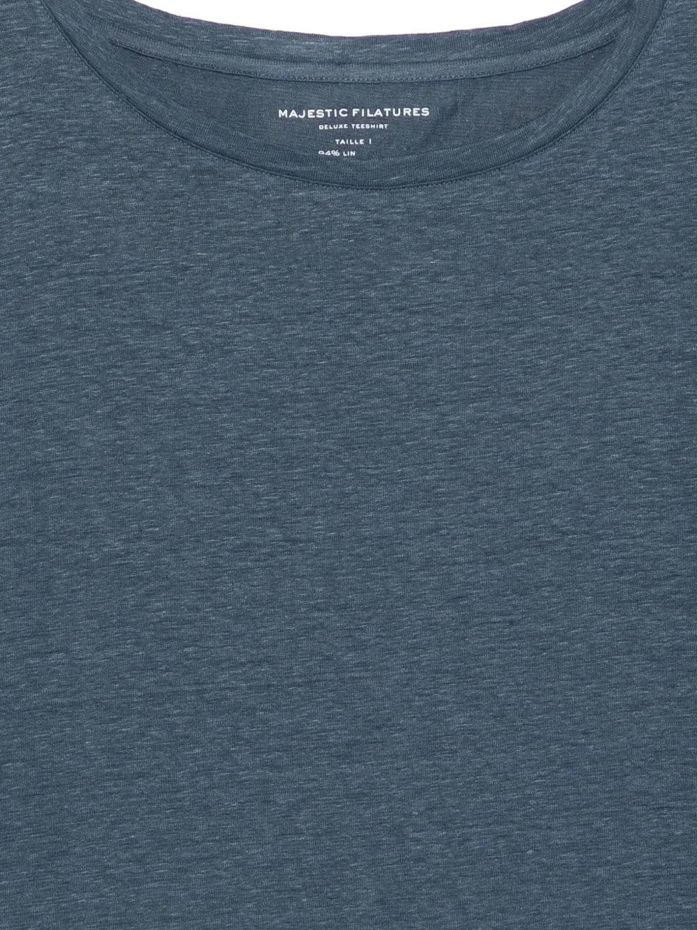 Majestic Filatures T-shirt met cropped mouwen Blauw