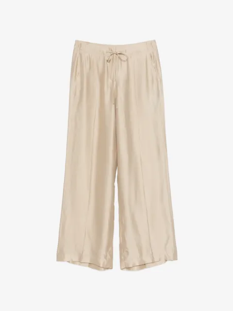 Luisa Cerano pantalon palazzo à lien de resserrage