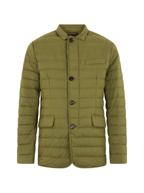 Moorer button-fastening padded jacket