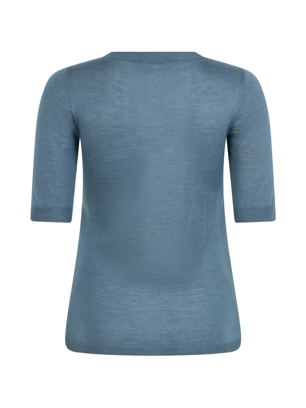  Fabiana Filippi Three-quarter Sleeves Crew-neck Sweatshirt - Blue 