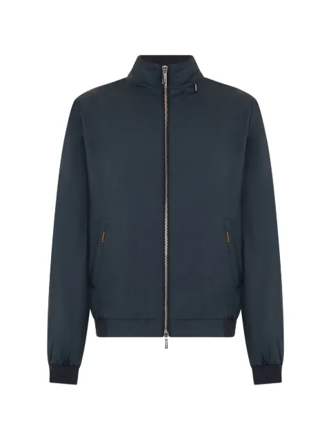 Moorer zipped high-neck jacket