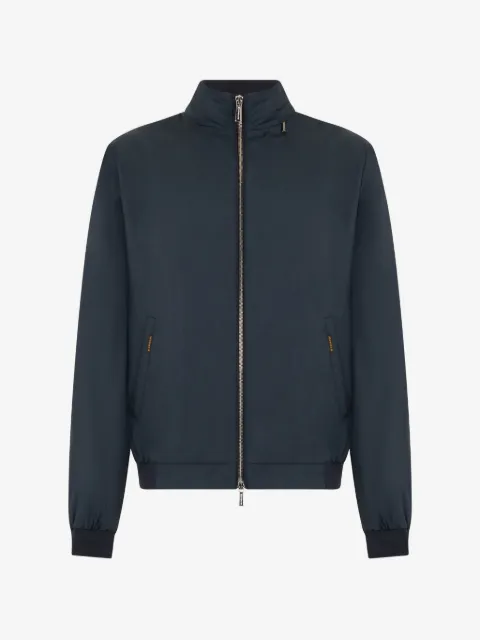 Moorer zipped high-neck jacket