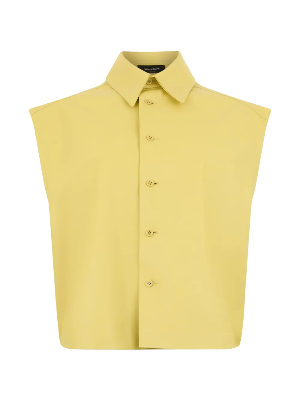 Fabiana Filippi buttoned point-collar shirt – Yellow