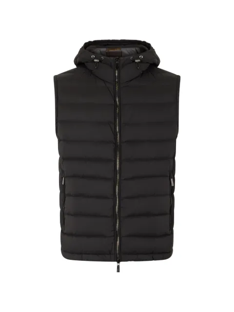 Moorer hooded padded gilet