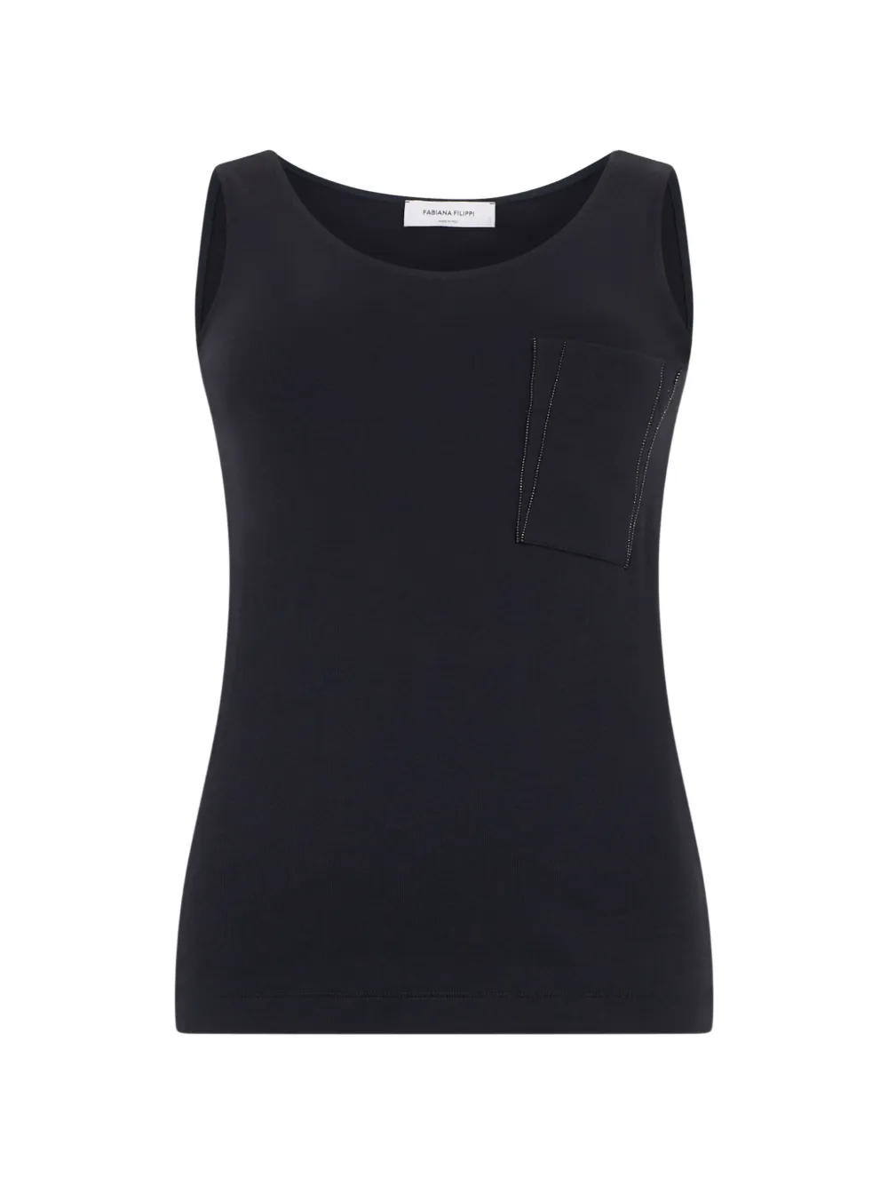 Fabiana Filippi pocket sleeveless top - Nero