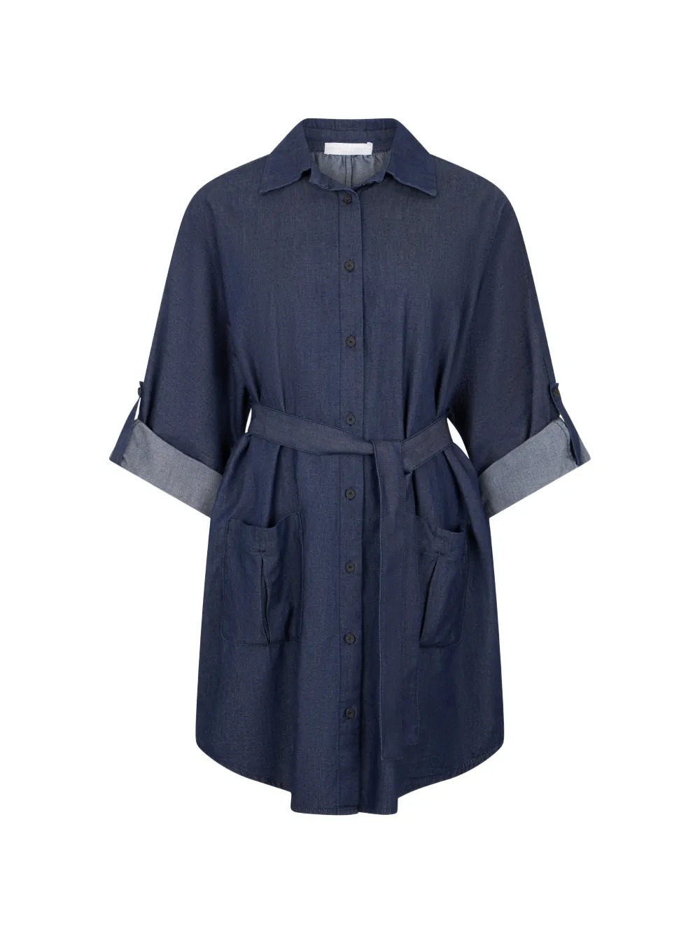 Fabiana Filippi belted cuff midi dress - Blu