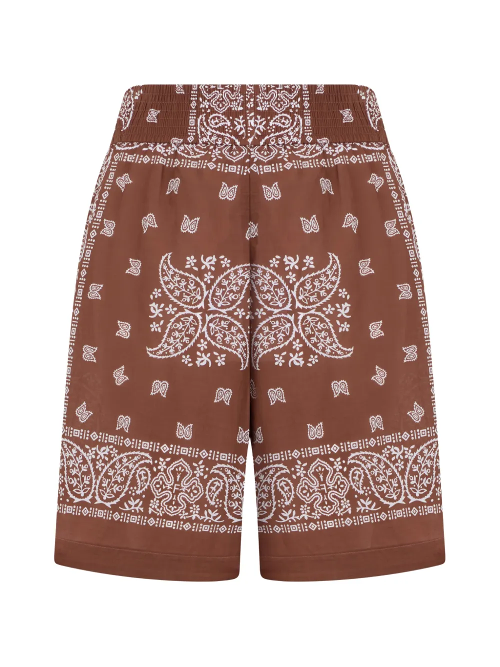 Fabiana Filippi graphic-pattern shorts - Marrone