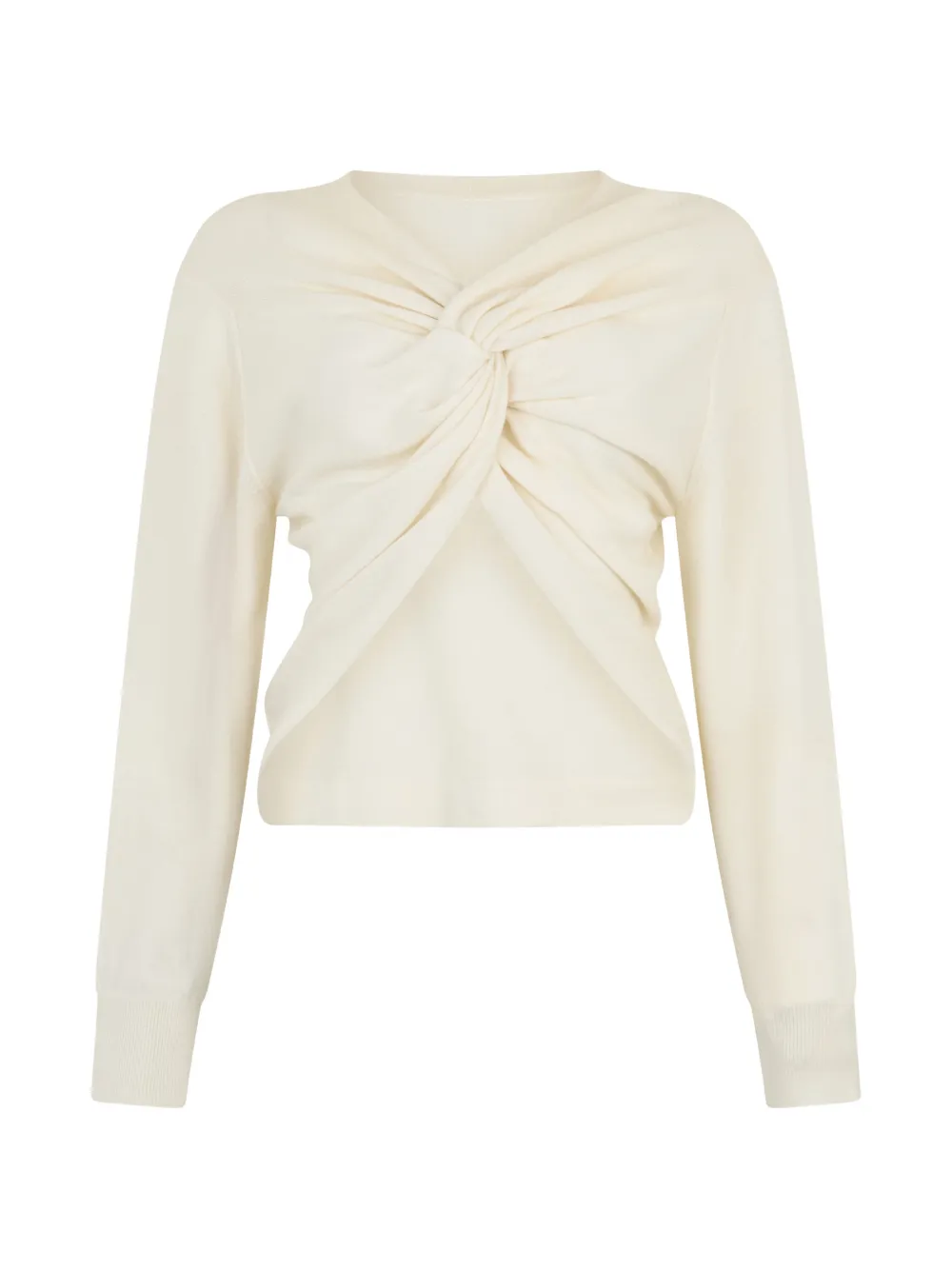 Fabiana Filippi draped long-sleeves sweater - Toni neutri