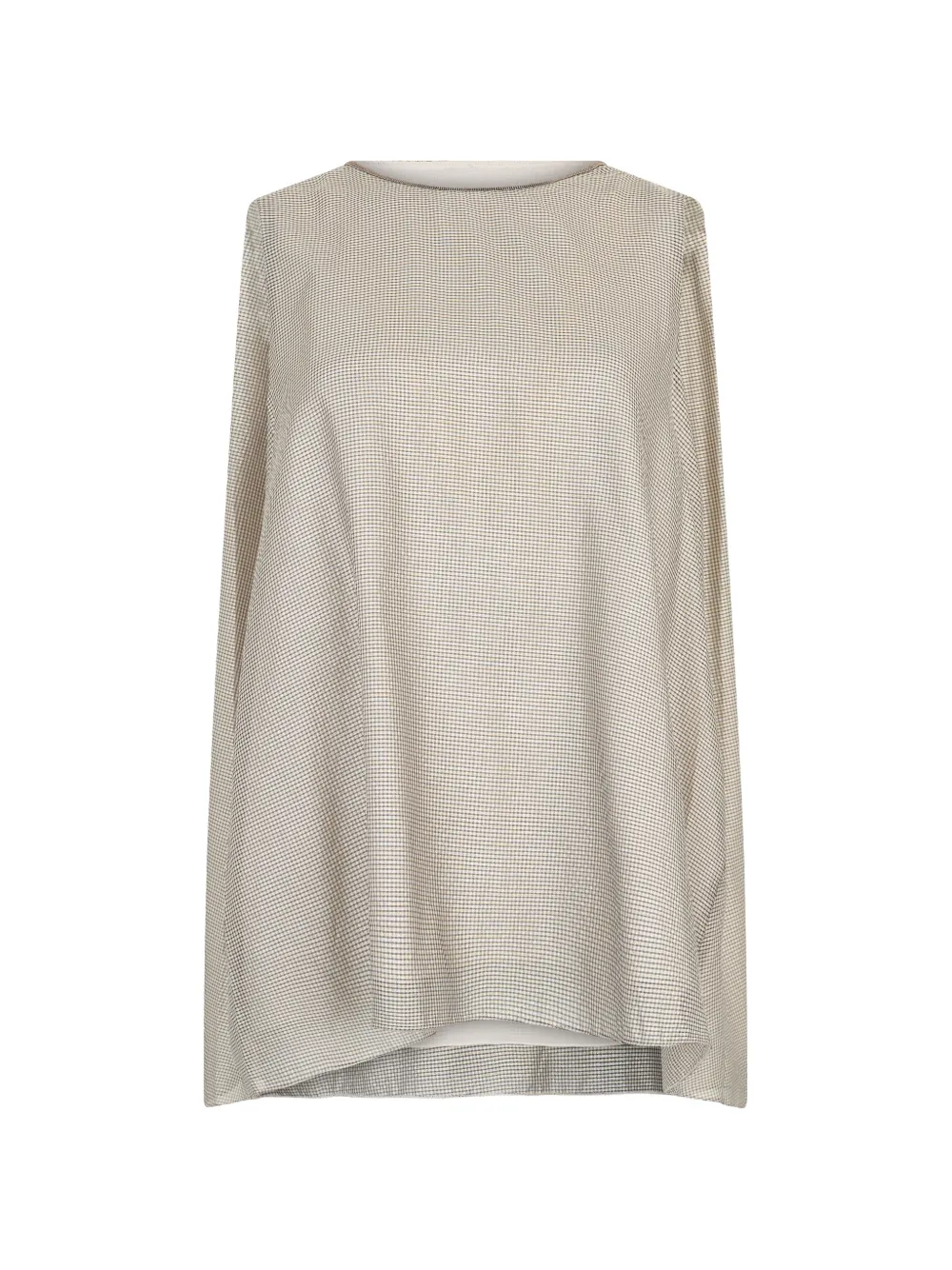 Fabiana Filippi checked sleeveless top - Toni neutri