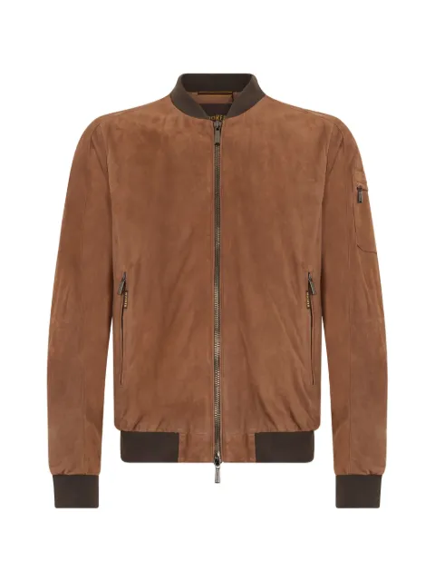 Moorer suede bomber jacket