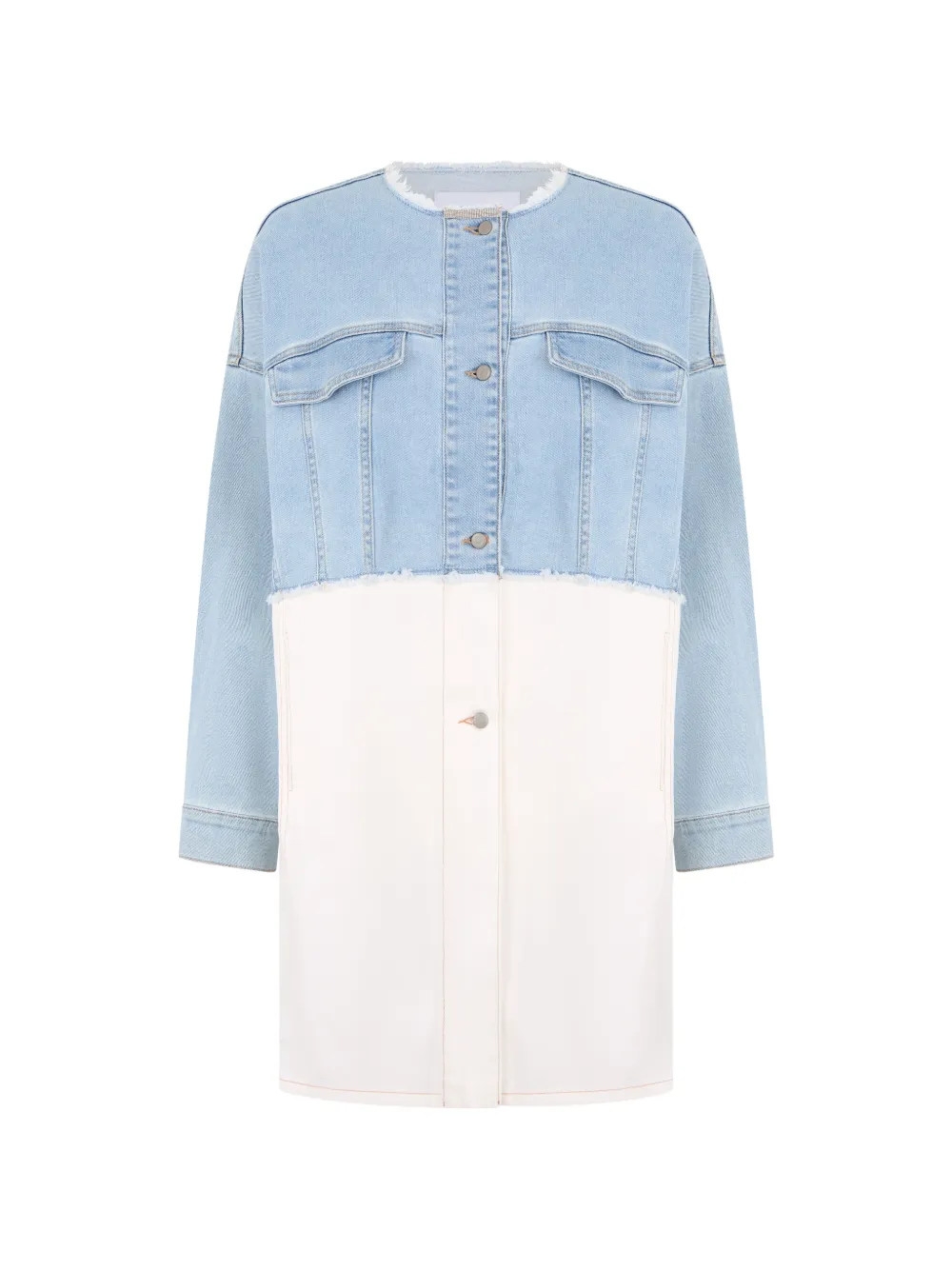 Fabiana Filippi denim two-tone dress - Blau