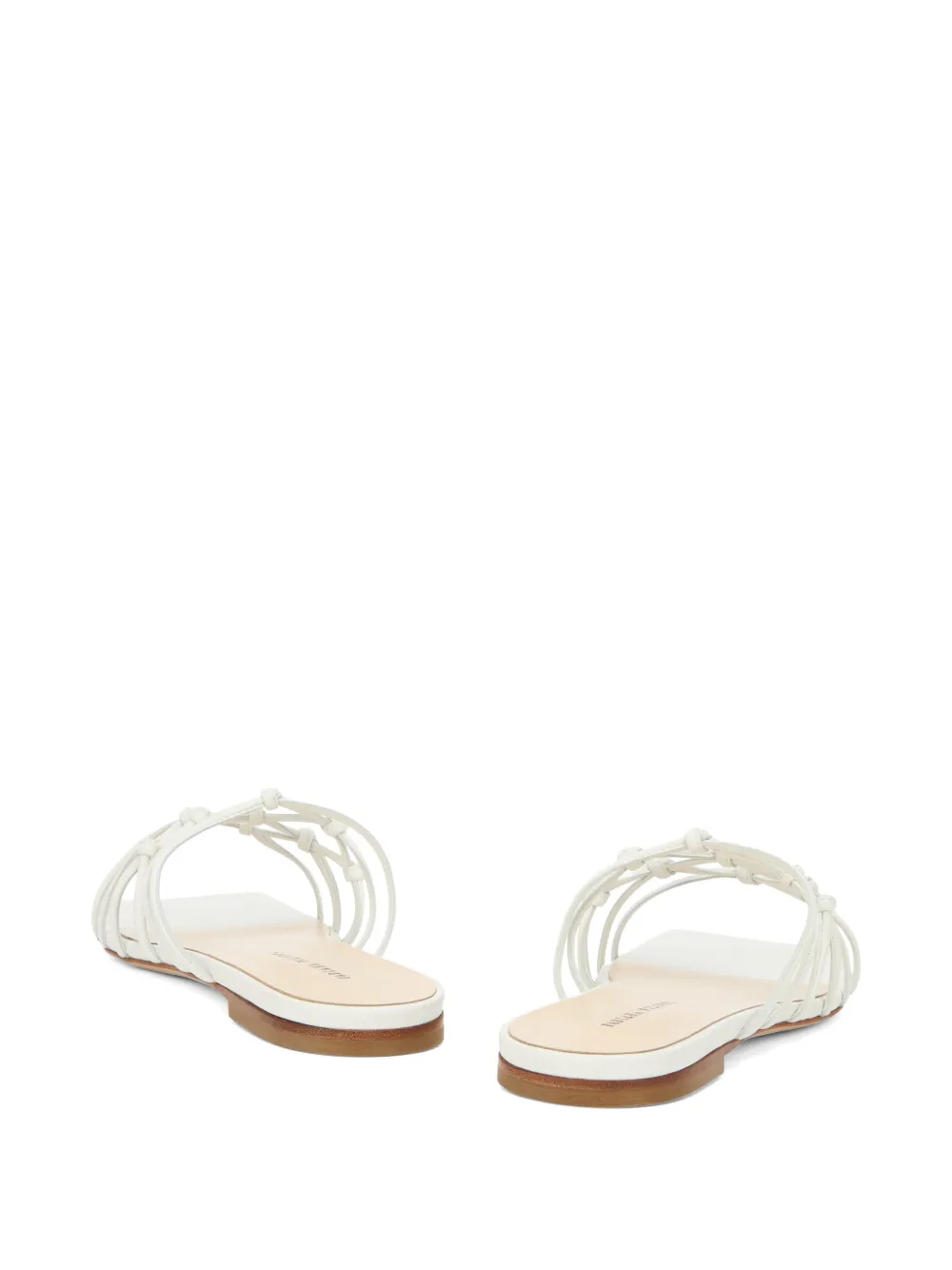Fabiana Filippi knotted strap sandals Wit