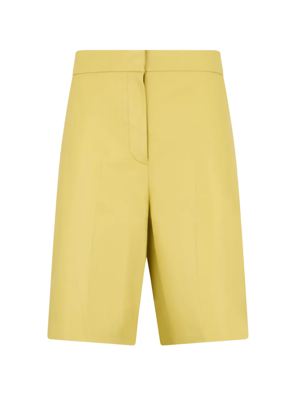 Fabiana Filippi mid-rise leather shorts – Yellow